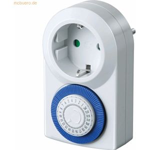 Brennenstuhl MMZ 20, timer-stopcontact, mechanisch stopcontact, dag-timer, met verhoogde aanraakbeveiliging, wit
