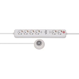 Eco-Line stekkerdoos Comfort Switch Plus EL CSP 24 6-voudig wit 1,5m H05VV-F 3G1,5 2 permanente, 4 schakelbare externe voetschakelaar