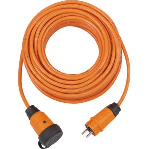Brennenstuhl professionalLINE verlengsnoer VQ 2100 IP44 (25m kabel in oranje H07BQ-F 3G1,5, bouwplaatsgebruik en permanent buitengebruik, BGI 608, Made in Germany)