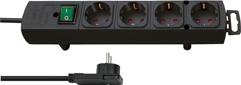 Brennenstuhl - Comfort-Line Plus - 4-voudig Stekkerdoos - Zwart - Kunststof