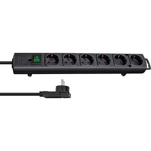 Brennenstuhl BN-1153300100 Stekkerdoos Comfort-line 6-wegs 2.00 M Zwart - Geaard