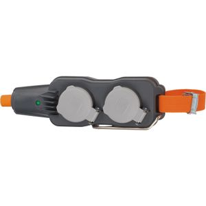 Brennenstuhl professionalLINE stekkerblok/verdeelstekkerdoos 4-voudig (bouwplaatsgebruik en permanent buitengebruik, IP54)