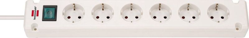 Brennenstuhl - Bremounta Stekkerdoos - Wit - 6 Contacten - 3 Meter