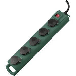 Brennenstuhl - Super-Solid-Line - Tuin Stekkerdoos - Groen - 5 Meter