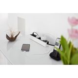 Brennenstuhl - Ecolor Stekkerdoos - Zwart/Wit - 5 Contacten - 1,5 Meter