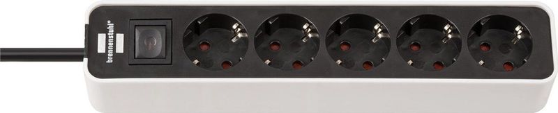 Brennenstuhl - 1153250020 Steckdosenleiste mit Schalter 5fach Weiß, Schwarz Schutzkontakt 1 St.