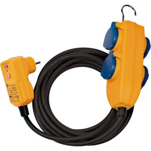 Brennenstuhl - Verlengkabel FI IP54 - 5m - H07RN-F3G1,5 - Rubber