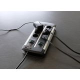 Brennenstuhl - Premium-Alu-Line Technics - Stekkerdoos - Zwart - 3 Meter