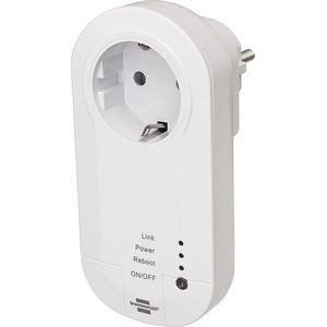 Brennenstuhl Connect Smart Plug met 433 MHz zender WA 3600 LRF01 433 (Slimme Stekker 2.4 GHz compatibel met Alexa, Google Assistant en zelflerende brennenstuhl® 433 MHz apparaten)