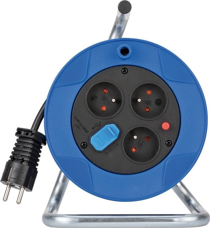 Brennenstuhl - Garant Compact - Kabelhaspel - Zwart - Kunststof - 15m