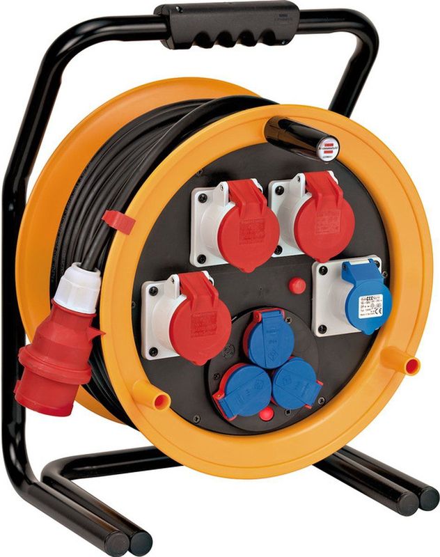 Brennenstuhl - Brobusta CEE 4 IP44 - Kabelhaspel - 40 Meter - Rubber