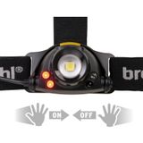 Brennenstuhl LuxPremium LED batterij sensor hoofdlamp SL 400 AF / oplaadbare hoofdlamp met sensor (tirnlamp USB met rood licht voor buiten IP44, met OSRAM LED, 400lm, tot 50h lichtduur)