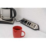 Brennenstuhl - Estilo - Stekkerdoos - Zwart - Kunststof