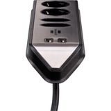 Brennenstuhl - Estilo - Stekkerdoos - Zwart - Kunststof