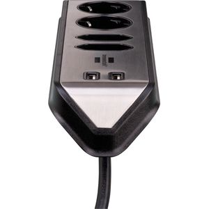 Brennenstuhl - Estilo - Stekkerdoos - Zwart - Kunststof