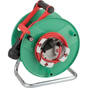 Brennenstuhl Garant G Bretec IP44 Kabelhaspel (Buiten Kabelhaspel voor de tuin met 38+2m kabel in rood, speciale kunststof, korte termijn buitengebruik, Made in Germany)