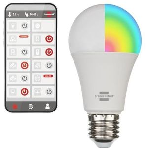 Brennenstuhl Smart Connect LED-lamp Energielabel: F (A - G) E27 Koudwit, Warmwit, RGB