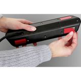 Brennenstuhl - Estilo Hoekstekkerdoos - RVS/Zwart - Met USB Oplaadpunten