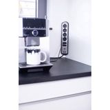 Brennenstuhl - Estilo Hoekstekkerdoos - RVS/Zwart - Met USB Oplaadpunten