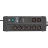 Brennenstuhl - Premium-Line - Stekkerdoos - Zwart - 8-Weg - 3M Kabel