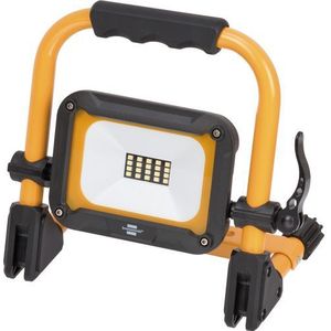 Brennenstuhl JARO 1010 MA led-schijnwerper, oplaadbaar, 10 W, voor buitengebruik, IP54 (USB-C-aansluiting, 3 verlichtingsmodi, 12 uur max. looptijd, 1100 lm, 6500 K) geel/zwart
