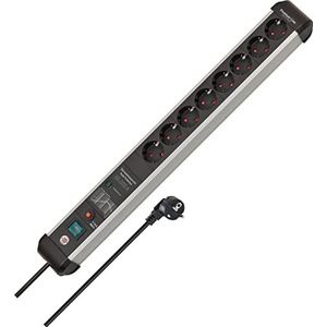 Brennenstuhl Premium-Protect-Line stekkerdoos met 8 contacten en overspanningsbeveiliging / zwart - 3 meter