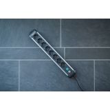 Brennenstuhl - Premium-Alu-Line Stekkerdoos - 8 Contacten - 3 Meter - Aluminium