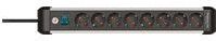 Brennenstuhl - Premium-Alu-Line Stekkerdoos - 8 Contacten - 3 Meter - Aluminium