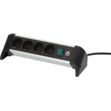 Brennenstuhl - Alu-Office-Line - Stekkerdoos - Zwart - 1,8 Meter