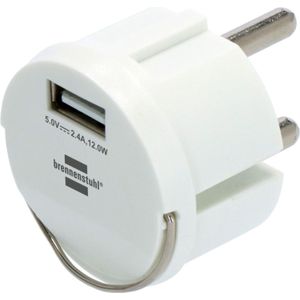brennenstuhl USB-A 12W Power Adapter Ladeadapter weiß, 12 Watt