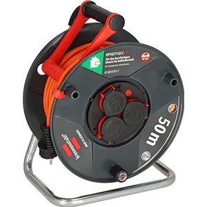 Kabelhaspel 50m - 4-voudig H07RN-F IP44 16A - 3x1.5mm2 - Industriele kwaliteit
