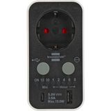 Brennenstuhl - Countdown-Timer - USB A en USB C - Aansluitingen met Aanraakbeveiliging