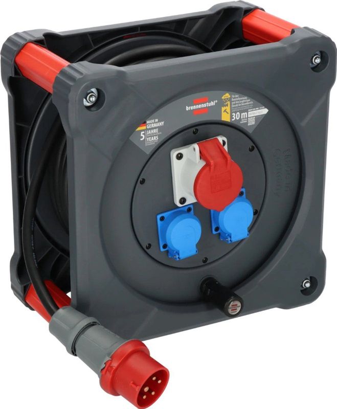 Brennenstuhl - CEE Kabelhaspel - 16A 5-polig - 400V - 30M - IP44