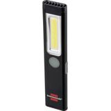 Brennenstuhl LED oplaadbare zaklamp PL 200 AC/LED werklamp met COB LED (200lm, incl. USB C oplaadkabel, tot 12 uur brandtijd, inspectielamp COB met magneet en clip)