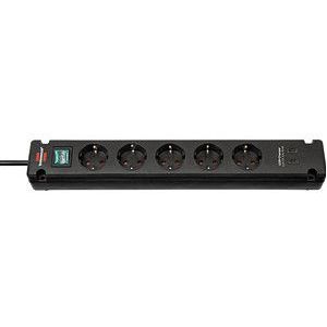 brennenstuhl Bremounta USB-C 5-fach Steckdosenleiste mit Schalter 3,0 m schwarz mit USB-Buchse