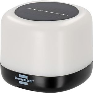 Brennenstuhl LED solar buiten tafellamp GL 400 AS (campinglamp IP44 met 400lm, tot 45u lichtduur, 3 schakelstanden, vervangbare 18650 batterij, powerbank, USB C oplaadkabel)