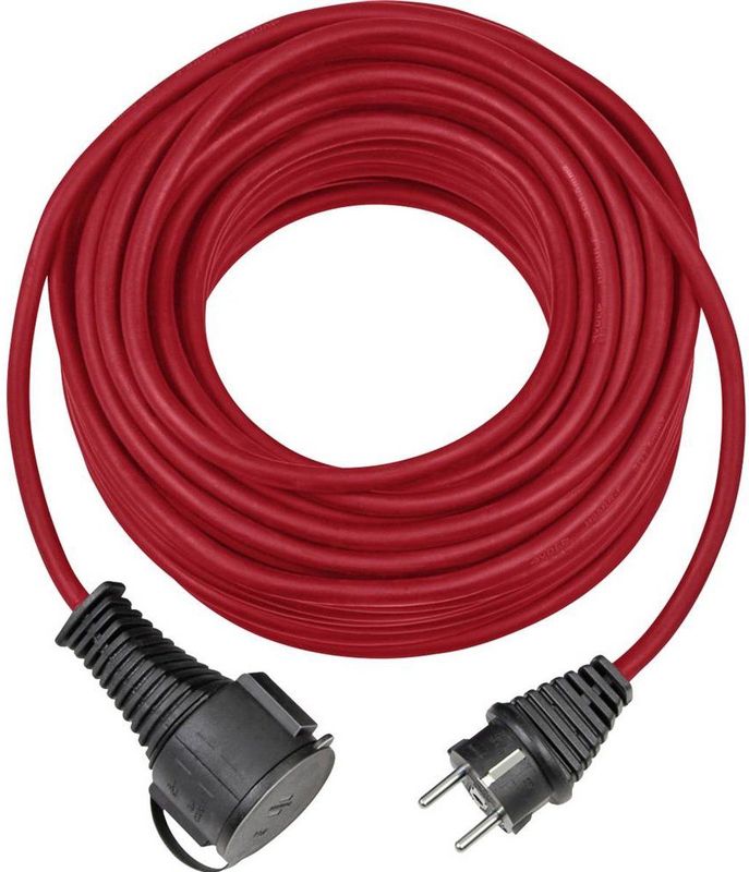 Brennenstuhl - CEE 7/7 - CEE 7/3 Verlengkabel - Rood - 10 Meter - IP44