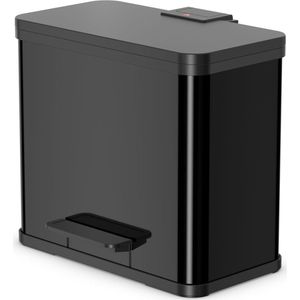 Hailo Öko Trio Plus Prullenbak 3 x 9L Zwart