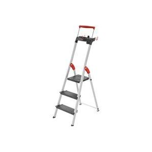 Trapladder Hailo L100, EN 131, met multifunctionele schaal en steunbeugel, tot 150 kg, div. varianten