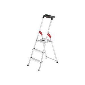 Hailo aluminium veiligheidsladder L60 StandardLine, 3 treden