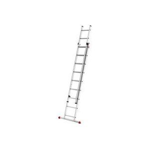 Hailo - Profistep Duo 7209-007 - Telescopische Ladder - 2x9 Treden - Max. Werkhoogte 519 cm