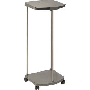 Hailo - ProfiLine - Afvalzakstandaard - Grijs - Aluminium/Kunststof - Verrijdbaar
