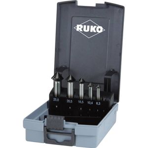 RUKO 102791PRO Kegelverzinkboorset 5-delig 6.3 mm, 10.4 mm, 12.4 mm, 16.5 mm, 20.5 mm, 25 mm Cilinderschacht 1 set(s)