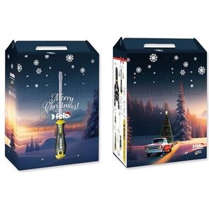 Felo Adventskalender 2023 | 24-delige premium gereedschapsset incl. ERGONIC K ratel schroevendraaier en riemtas | Limited Edition