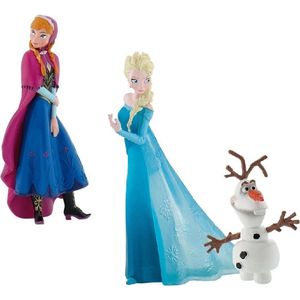 Disney - Frozen speelsetje - 3 figuurtjes - Anna, Else en Olaf - Bullyland