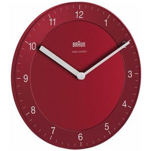 Bc 06 r-dcf Funkwanduhr rot - Braun