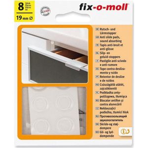 Fix-o-moll Zelfklevende Stootbuffer Transparant 19mmx2mm 8 St | Meubelpoten