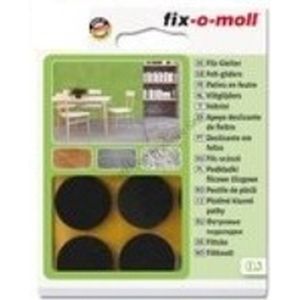 Fix-O-Moll Viltgl Rond 35Mm Bruin bruin vilt Fix-o-moll Stoelonderdeel