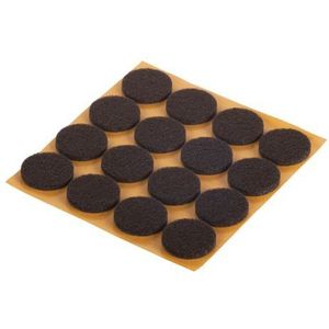 Fix-o-moll Meubelviltglijders Zelfklevend Bruin 22 Mm 16 St