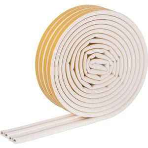 Fix-o-moll - Tochtband - Wit - D 9x6mm - 18 meter - Zelfklevend